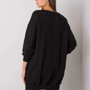 Shireen black kangaroo sweatshirt