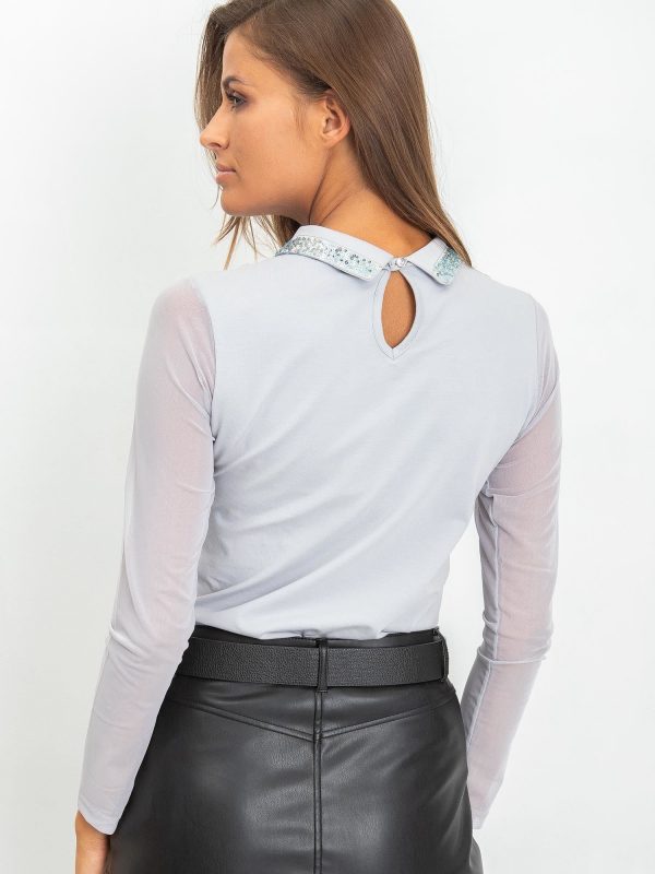 Gray blouse Chastity