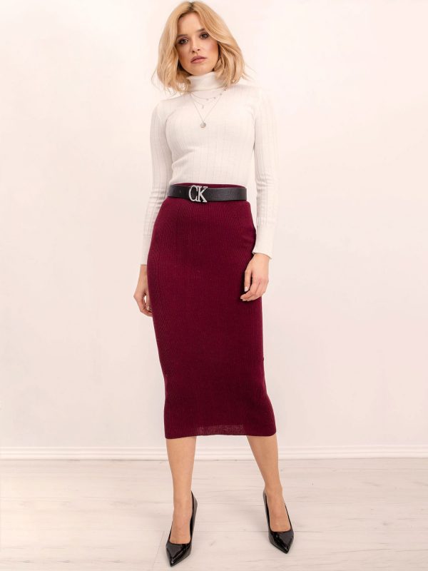 BSL Burgundy skirt