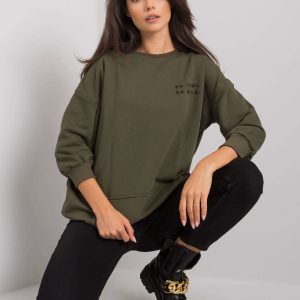 Khaki Shireen kangaroo sweatshirt