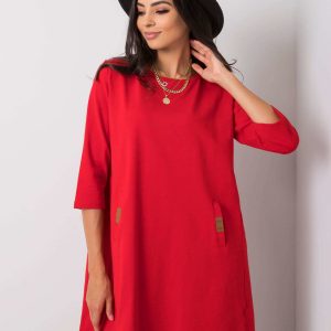 Dalenne Casual Red Dress