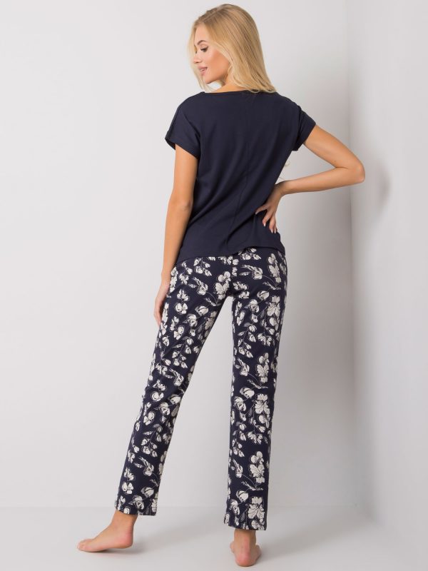 Navy Blue Women's Pyjamas with Pants