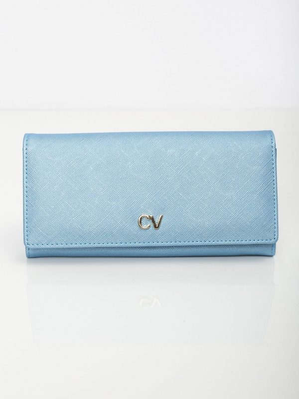 Blue oblong wallet