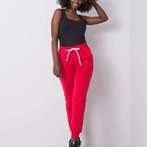 Red Justine sweatpants