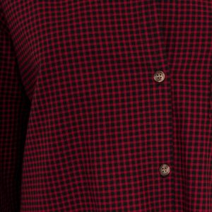 Burgundy checked shirt BSL