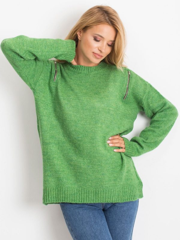 RUE PARIS Green Sweater Sound