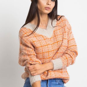 RUE PARIS Orange Happiness sweater