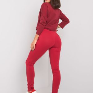 Burgundy leggings Basic