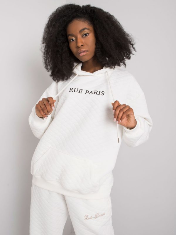 Ecru quilting sweatshirt Hanna RUE PARIS