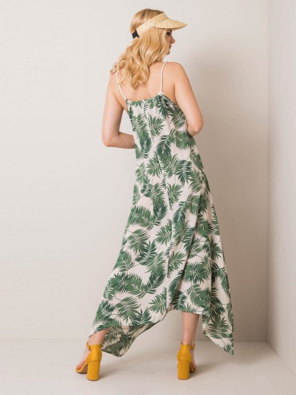 White and green Evvie dress