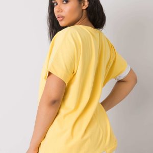 Yellow blouse plus size Ina