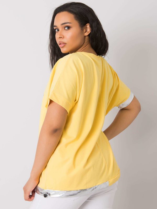 Yellow blouse plus size Ina