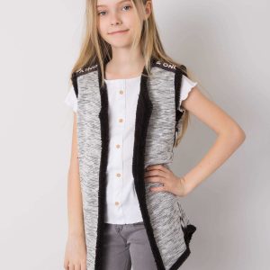 Grey vest for girl DODO KIDS