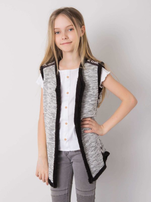 Grey vest for girl DODO KIDS