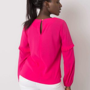 Pink Makenna Round Neck Blouse