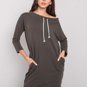 Dark Khaki Paulie Cotton Dress