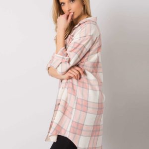 Nerea Salmon Plaid Shirt