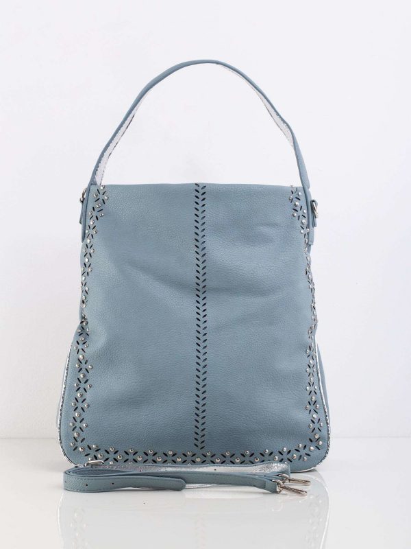 Blue Women's Applique Bag