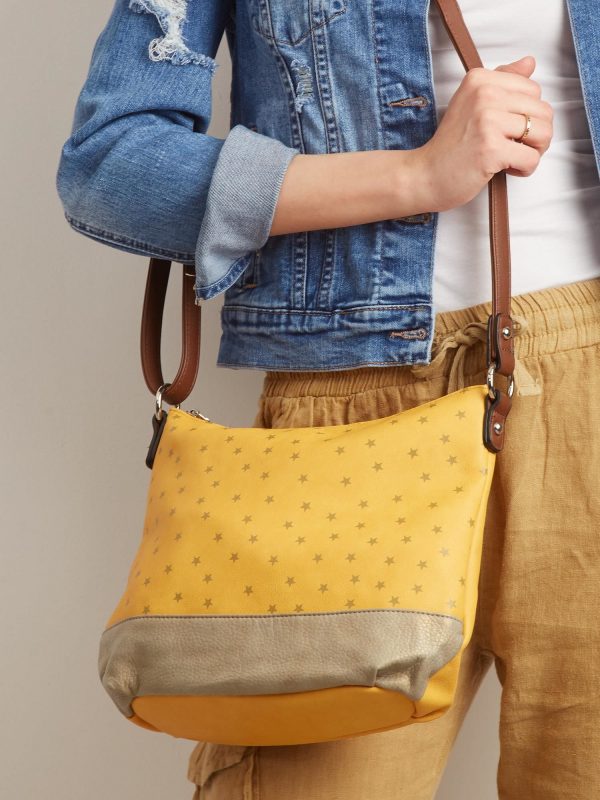 Yellow Purse with Stars