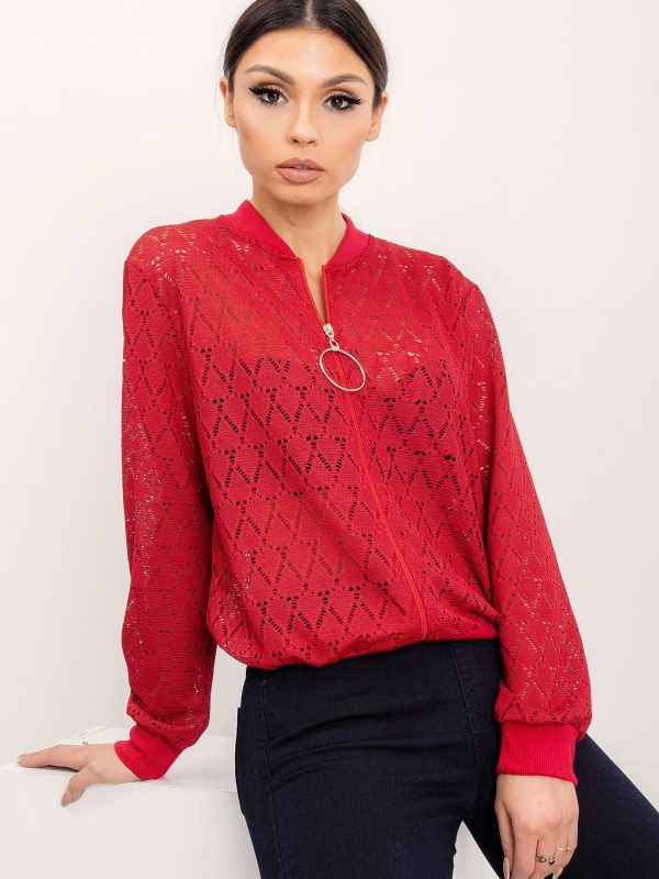 RUE PARIS Dark Red Melody Sweatshirt