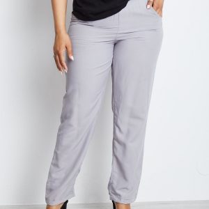 Gray Plus Size Trousers Explosively