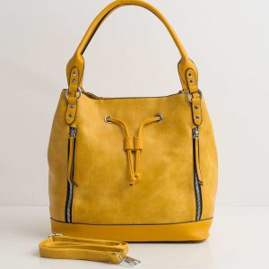 Yellow Urban Drawstring Bag