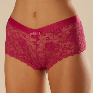 Fuchsia Lace Panties Shorts