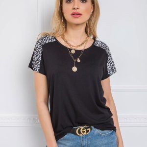 Black and grey t-shirt Secret RUE PARIS