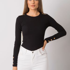 Asheville RUE PARIS Black Long Sleeve Blouse