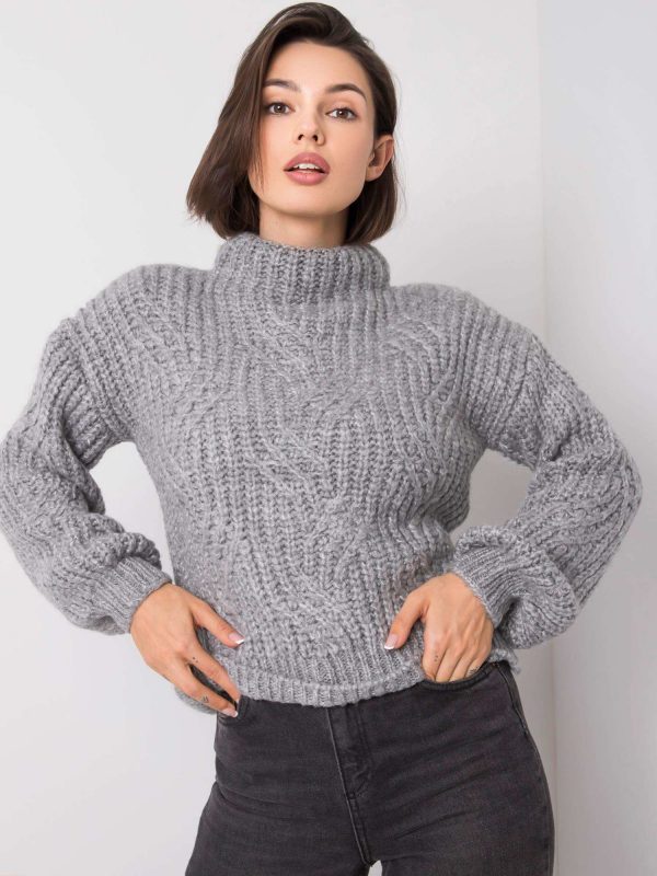 Grey sweater Valerie RUE PARIS