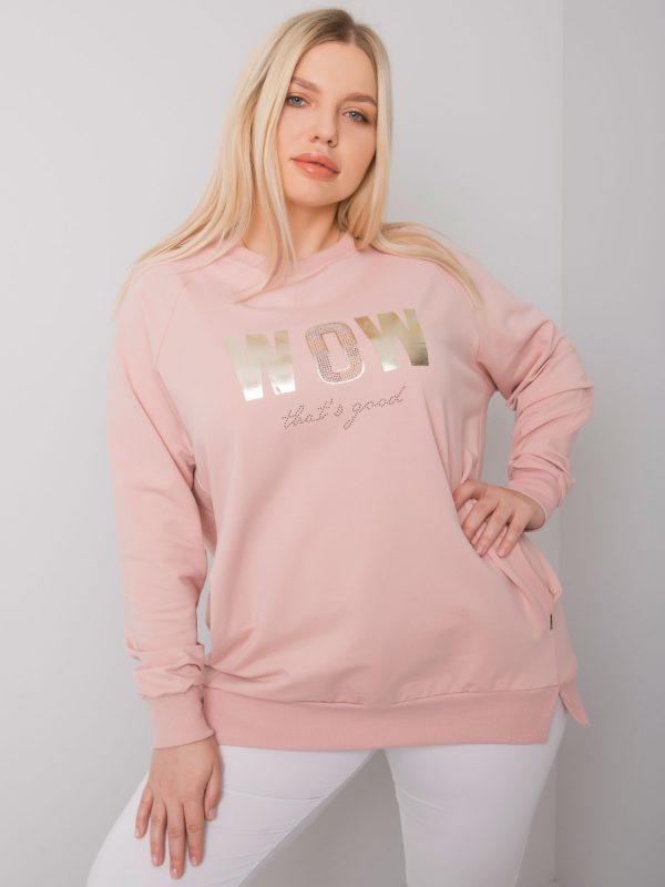 Dirty Pink Plus Size Blouse Long Sleeve Holdenville