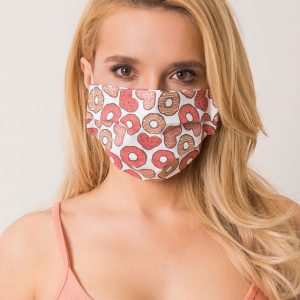 White Protective Mask with Colorful Printing