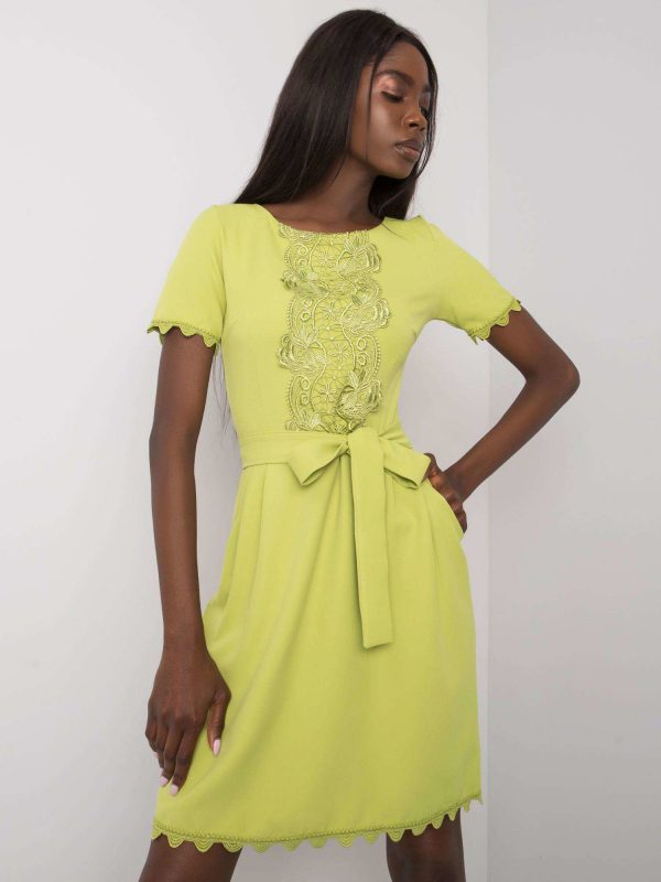 Green Amberly Lace Dress