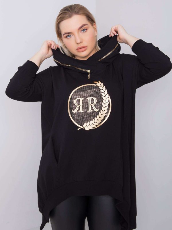 Black Plus Size Fantasy Hoodie