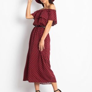 Destiny Burgundy Dress