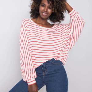 White and red striped blouse Felicity RUE PARIS