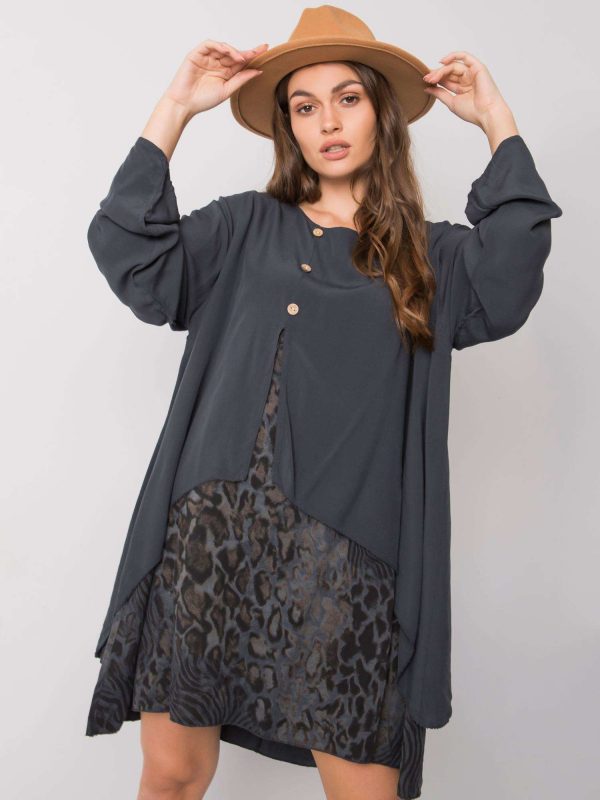 Graphite Loose Dress Gracilyn