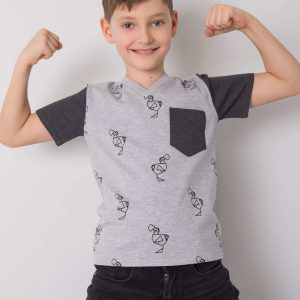 Gray t-shirt for boy DODO KIDS