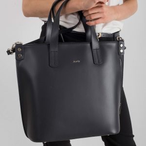 Women's Black Leather Bag