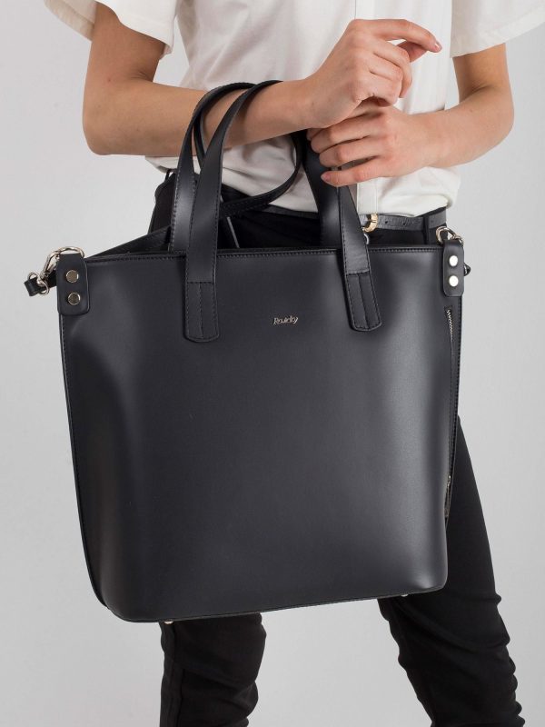 Women's Black Leather Bag