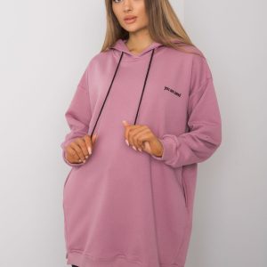 Dirty pink sweatshirt with pockets Indira