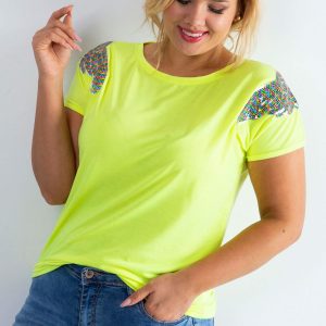 Fluo yellow t-shirt Magically PLUS SIZE