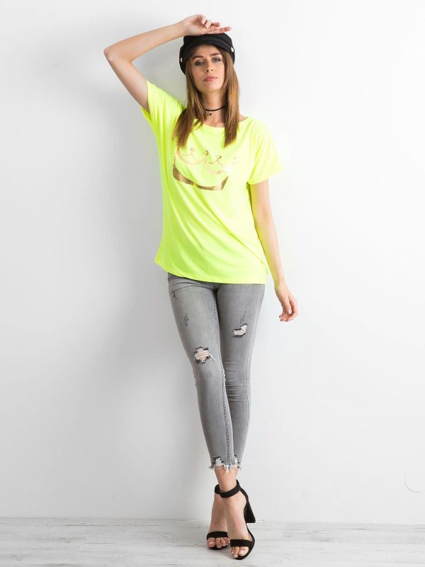 Fluo yellow t-shirt Kingdom