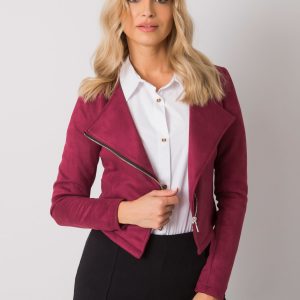 Burgundy short jacket for women Genoa RUE PARIS