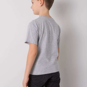 Grey-yellow t-shirt for boy DODO KIDS