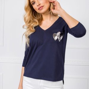 Navy blue blouse Natasha