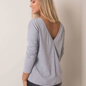 Grey melange blouse Larissa