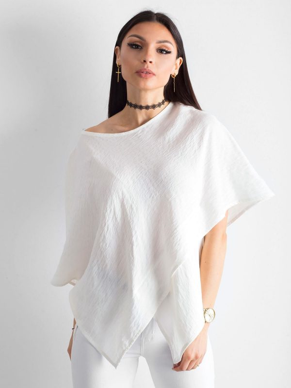 Ecru asymmetrical blouse