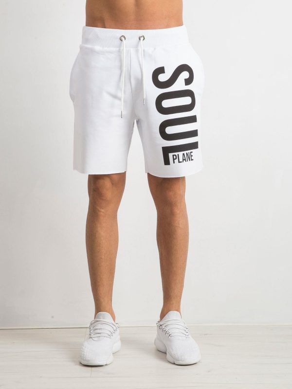 Soulplane Men's White Shorts