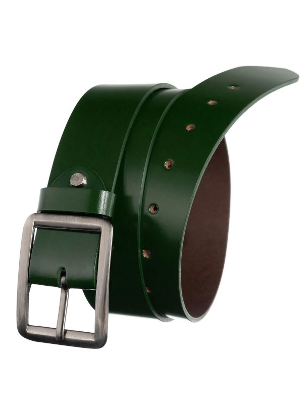 BADURA Women's Dark Green Leather Strap